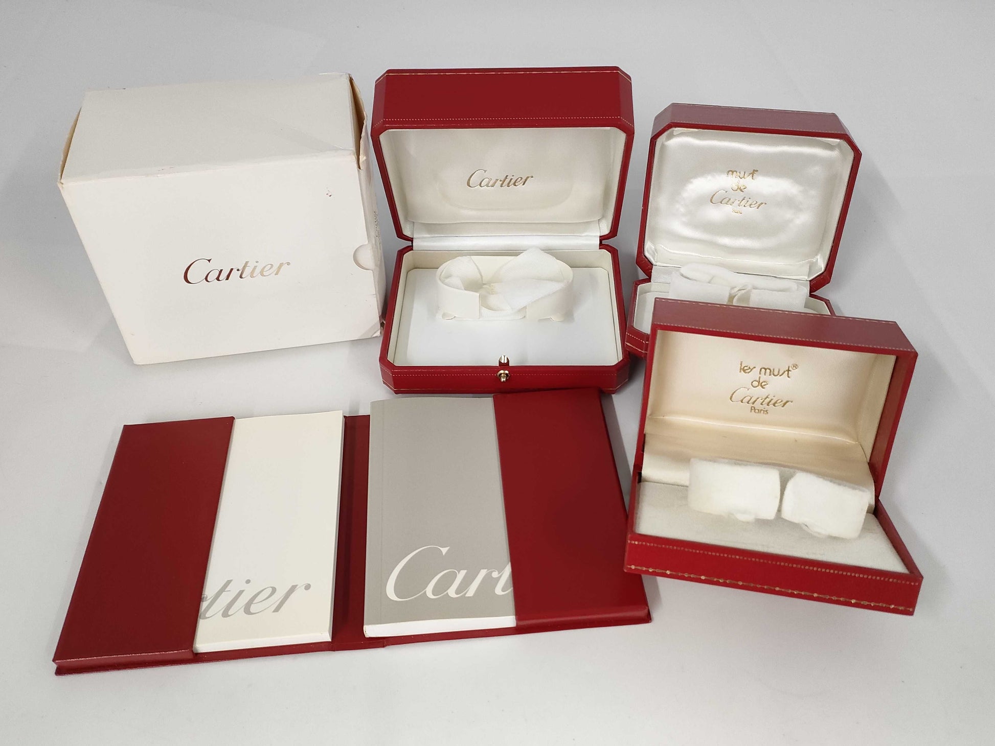 Cartier empty box and other accessories