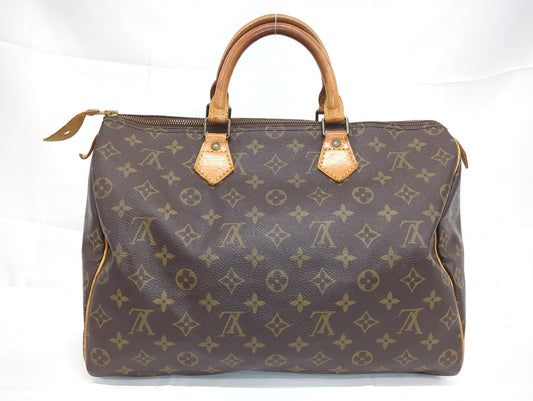 LOUIS VUITTON M41524 Monogram Speedy 35 Boston Bag