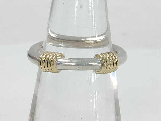 Tiffany & Co. Tiffany SV925 K18 Ring with Bandwidth 3.6g