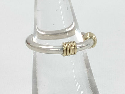 Tiffany & Co. Tiffany SV925 K18 Ring with Bandwidth 3.6g