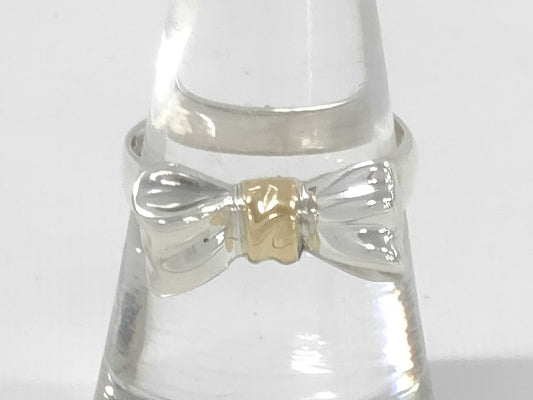Tiffany & Co. Tiffany SV925 K18 Ribbon Ring 3.5g Ring