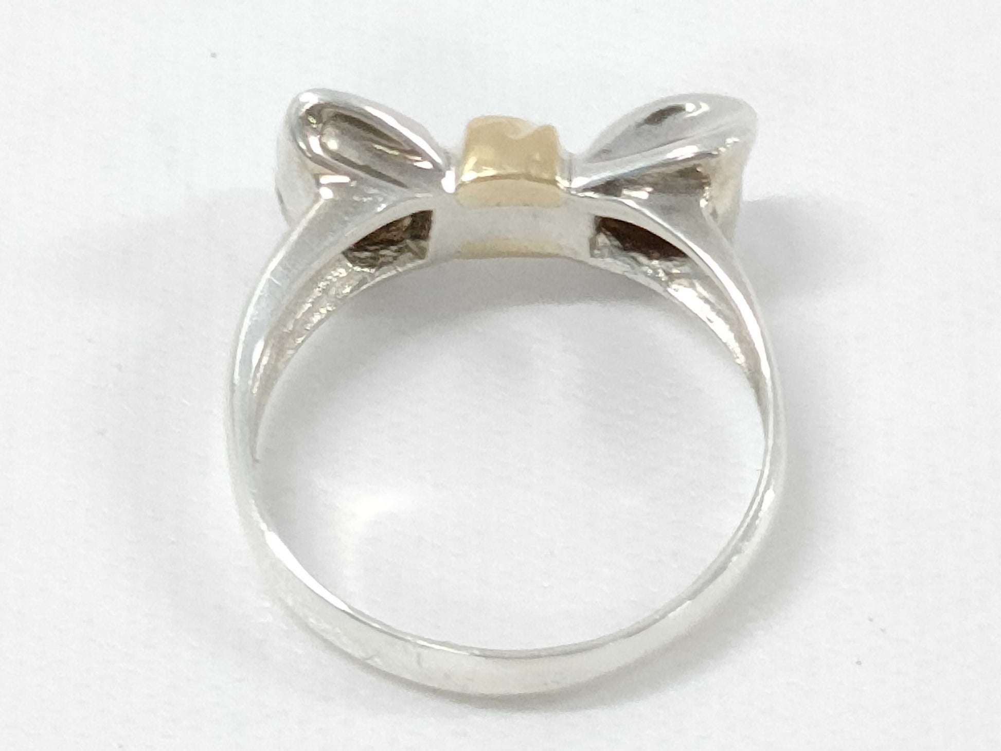 Tiffany & Co. Tiffany SV925 K18 Ribbon Ring 3.5g Ring