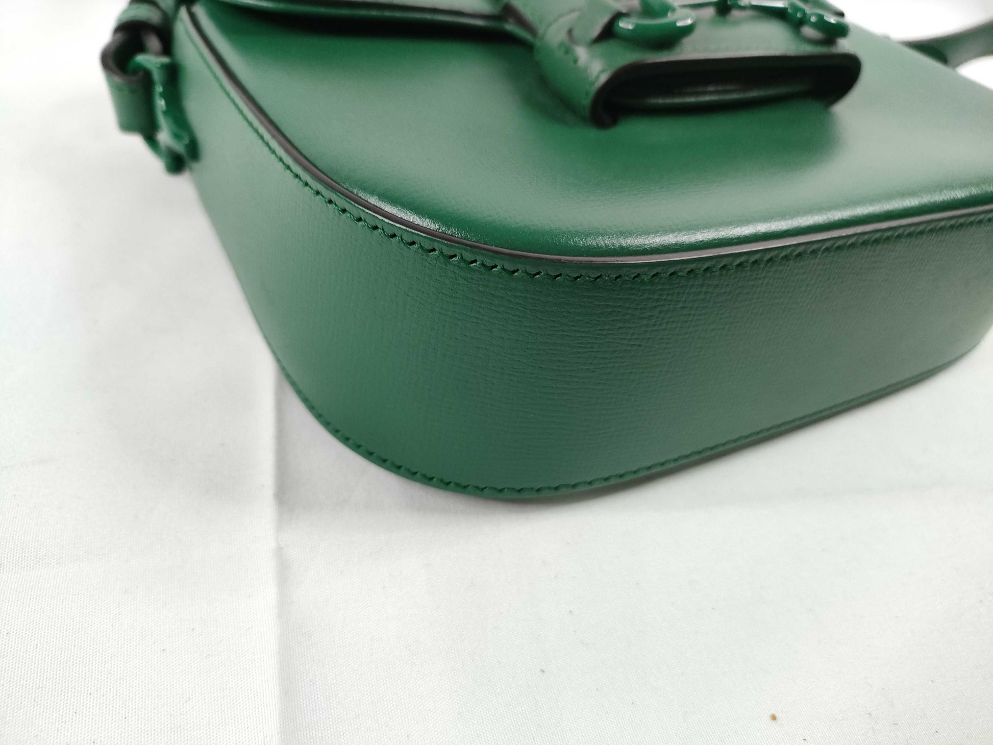 GUCCI Horsebit Shoulder Bag, Green