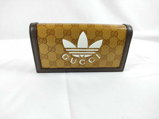 GUCCI GUCCI Chain Wallet Adidas Collaboration Wallet Yellow Wallet