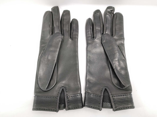HERMES Leather Gloves and Other Accessories
