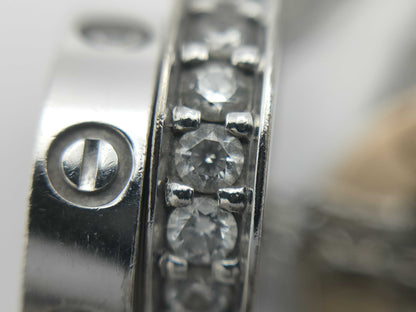 Cartier Love Three Hoop Diamond 750 8.9g Necklace 