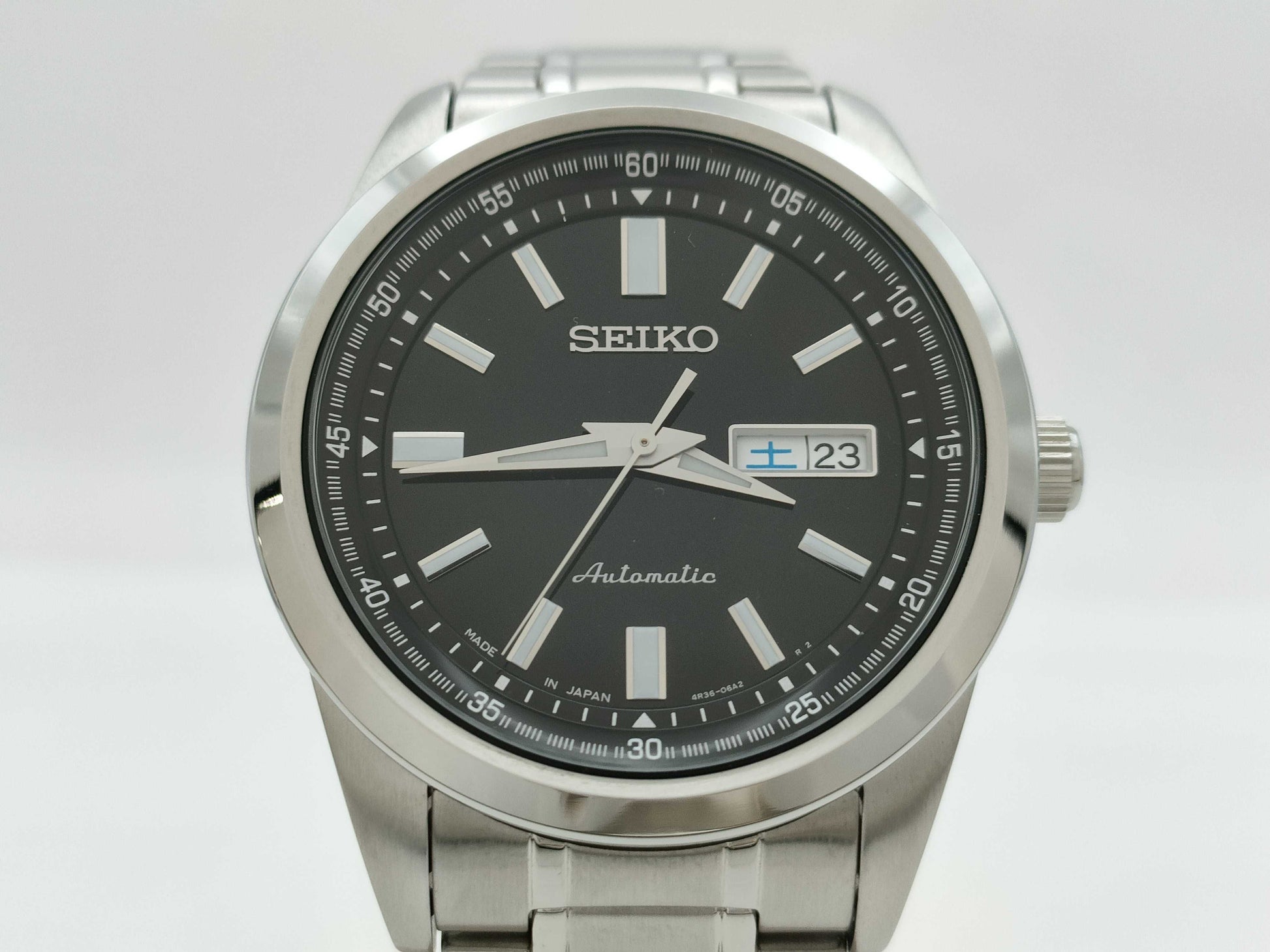 SEIKO Mechanical 4R36-05Z0 551138 Black Dial Automatic Men's Watch