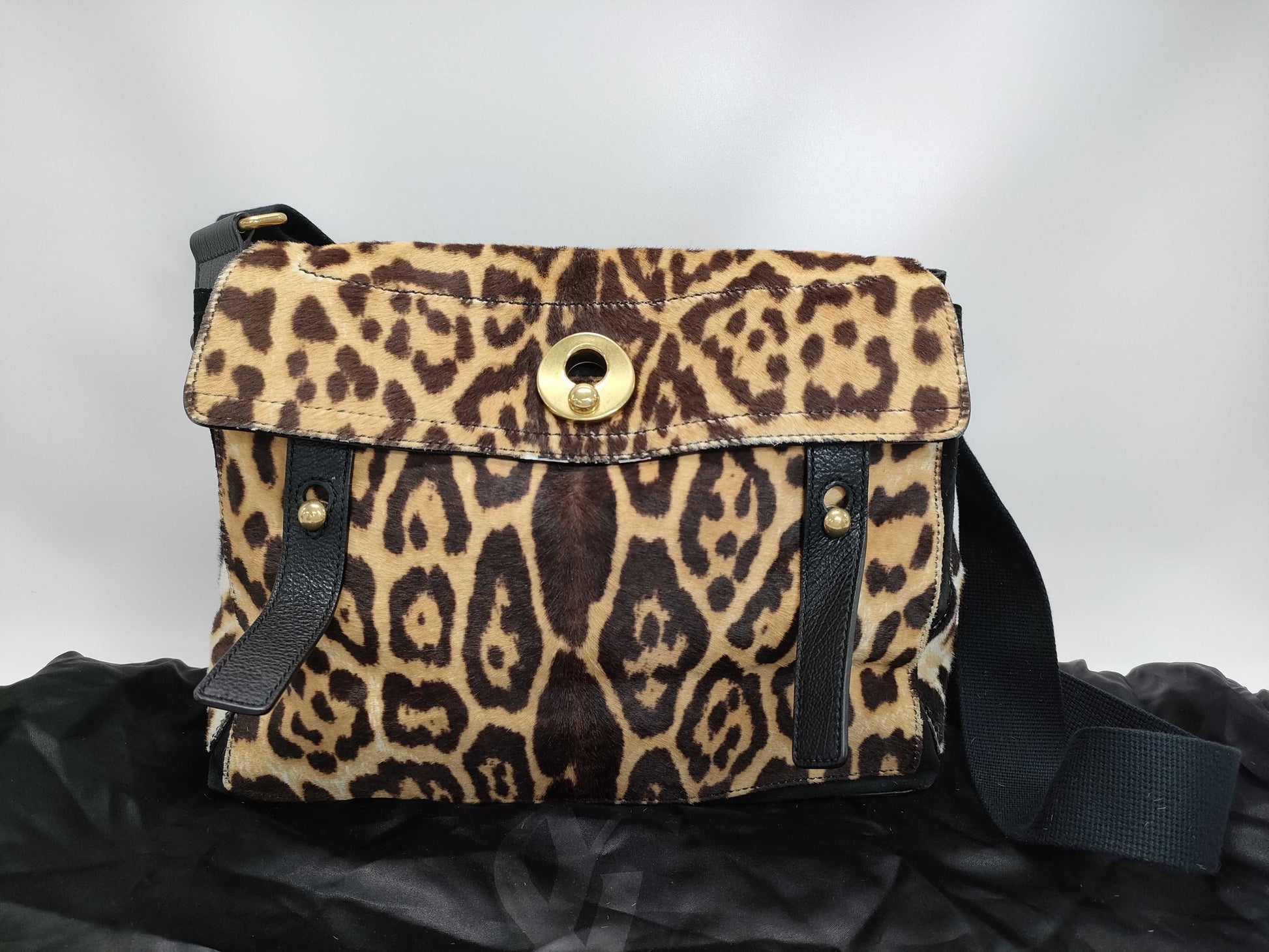 Yves Saint Laurent YSL Animal Print Hand Shoulder Bag
