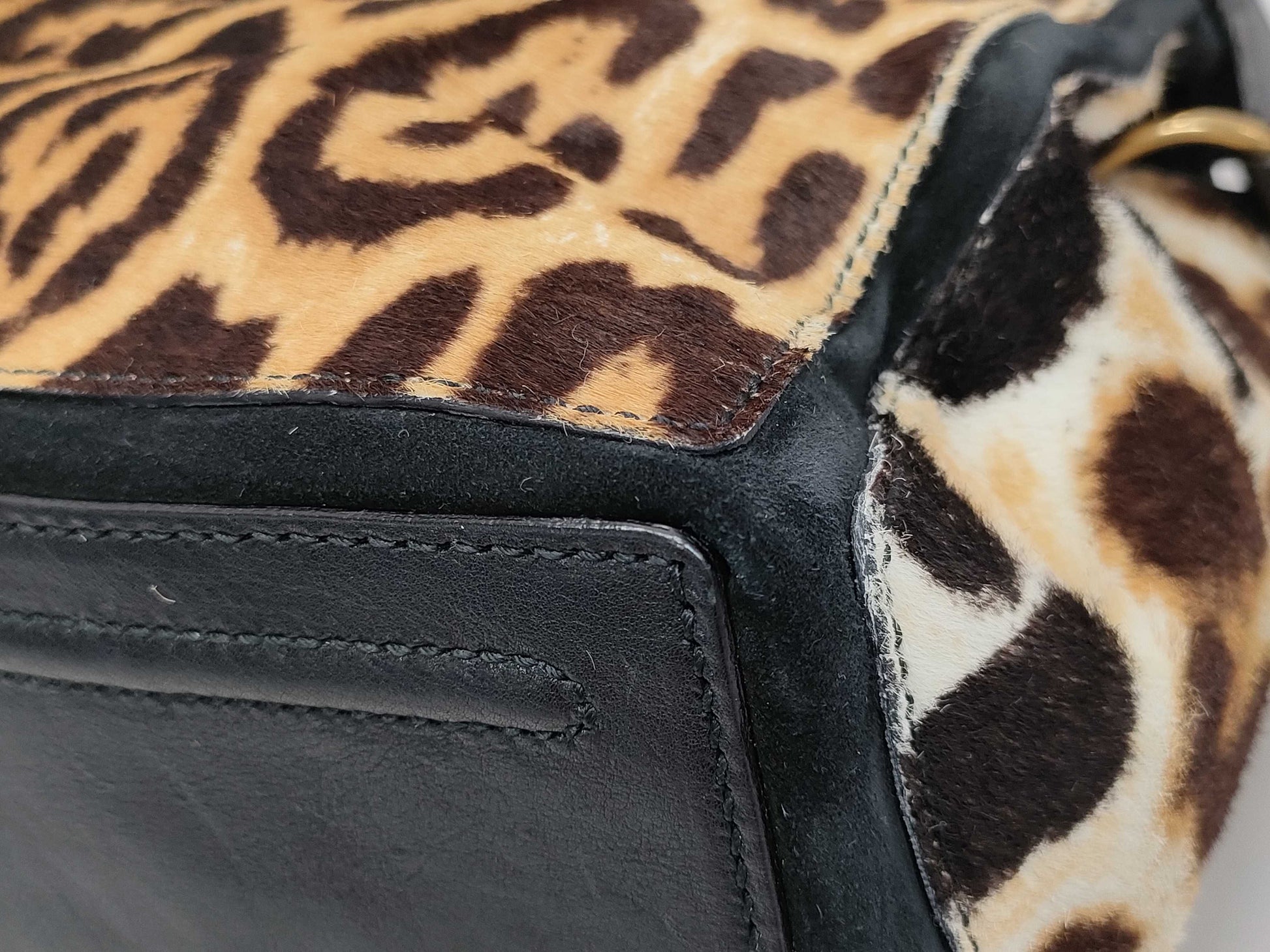 Yves Saint Laurent YSL Animal Print Hand Shoulder Bag
