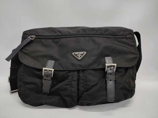 PRADA Prada nylon shoulder bag, black