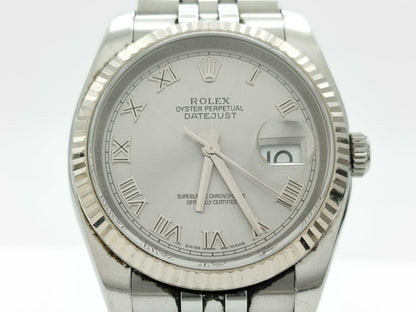 ROLEX 116234 V529979 Silver Dial Men's Watch