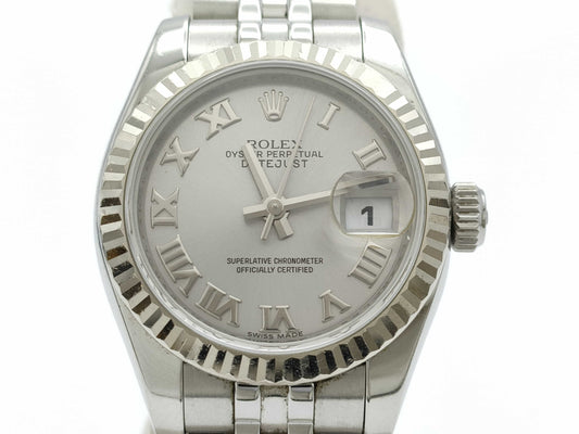 ROLEX 179174 V580296 Silver Dial Women's Watch