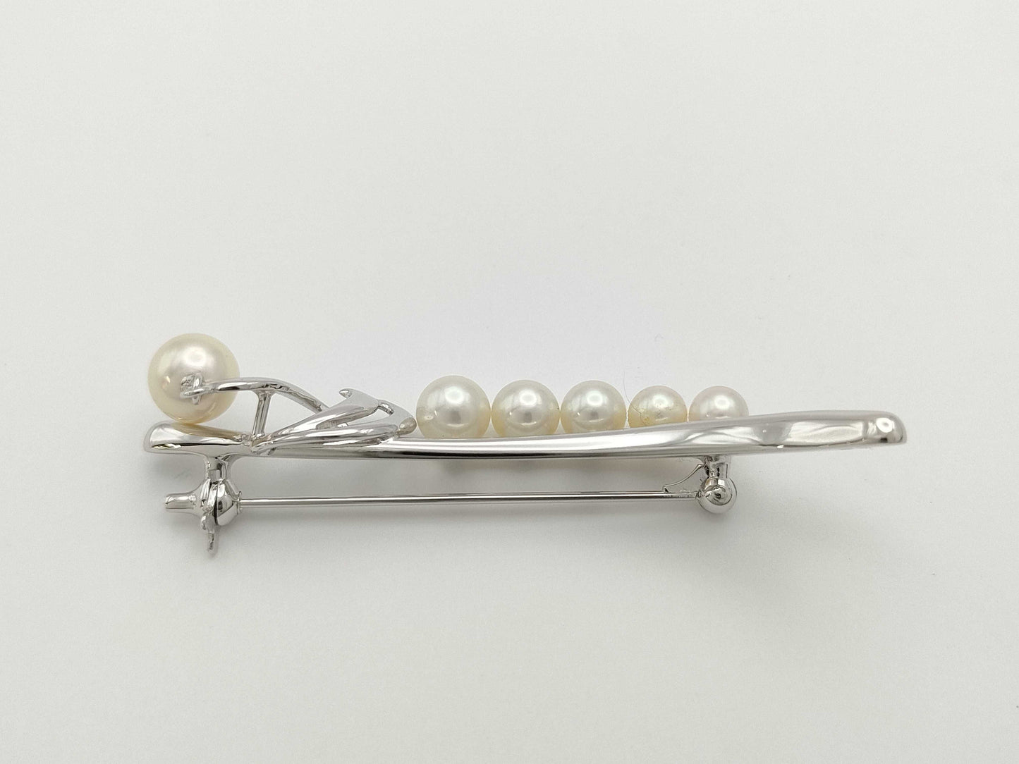 TASAKI Pearl Diameter Approx. 4.5-6.8mm, Sterling Silver, 6.1g, Brooch 