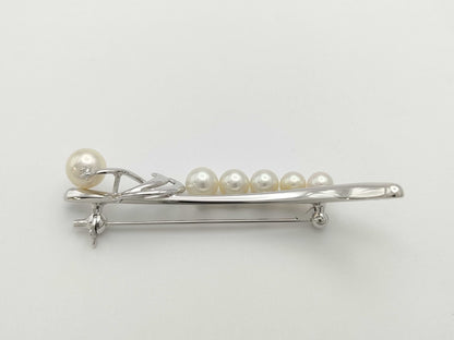TASAKI Pearl Diameter Approx. 4.5-6.8mm, Sterling Silver, 6.1g, Brooch 