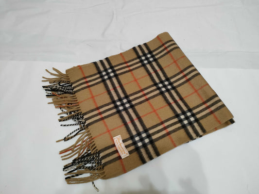 BURBERRY 100% Cashmere Nova Check Scarf