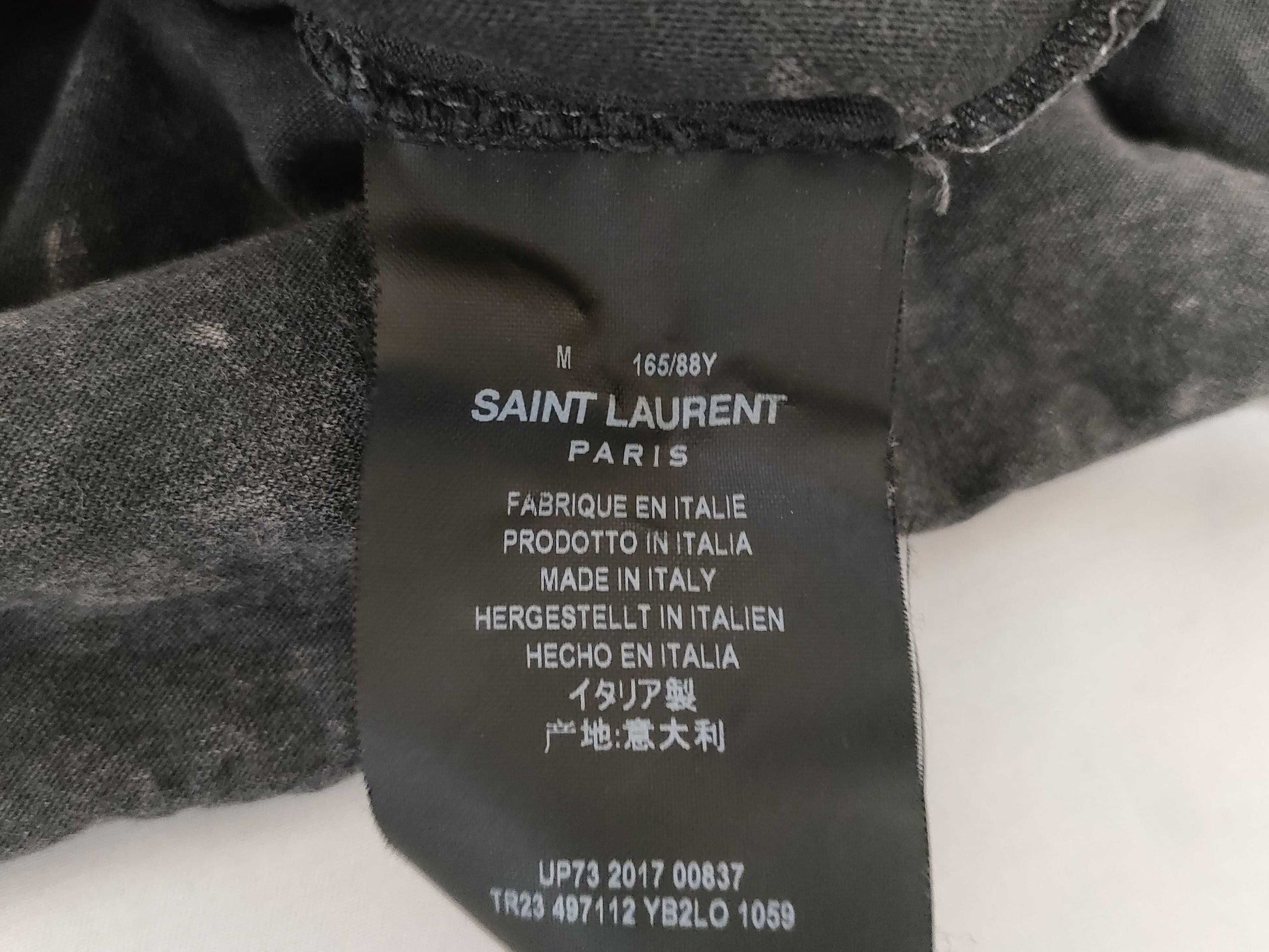 SAINT LAURENT Saint Laurent cut and sew T-shirt