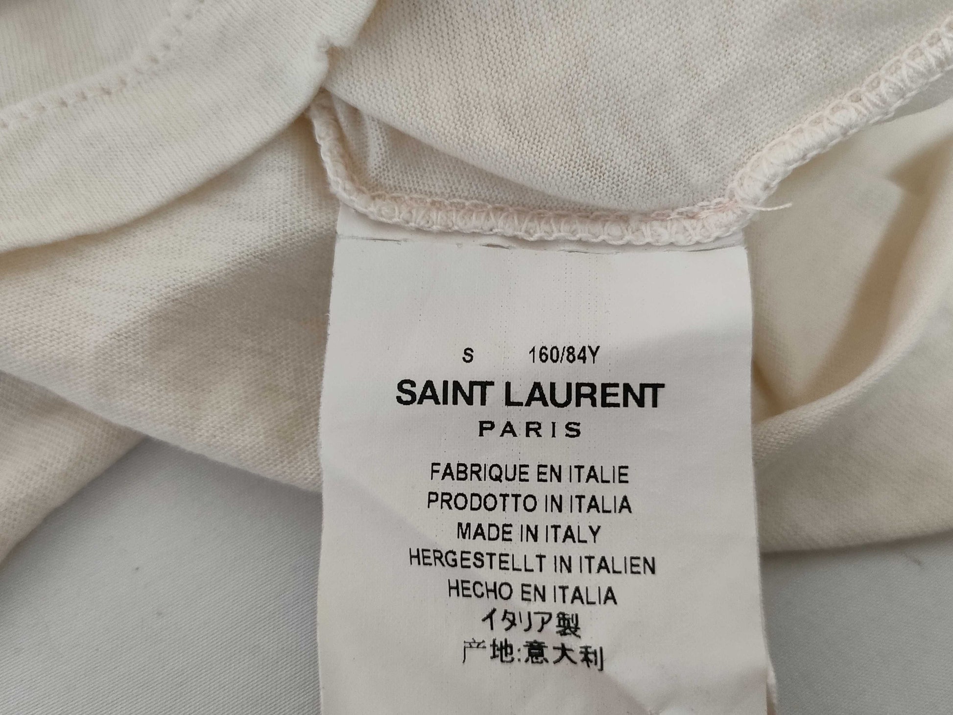 SAINT LAURENT Saint Laurent cut and sew T-shirt
