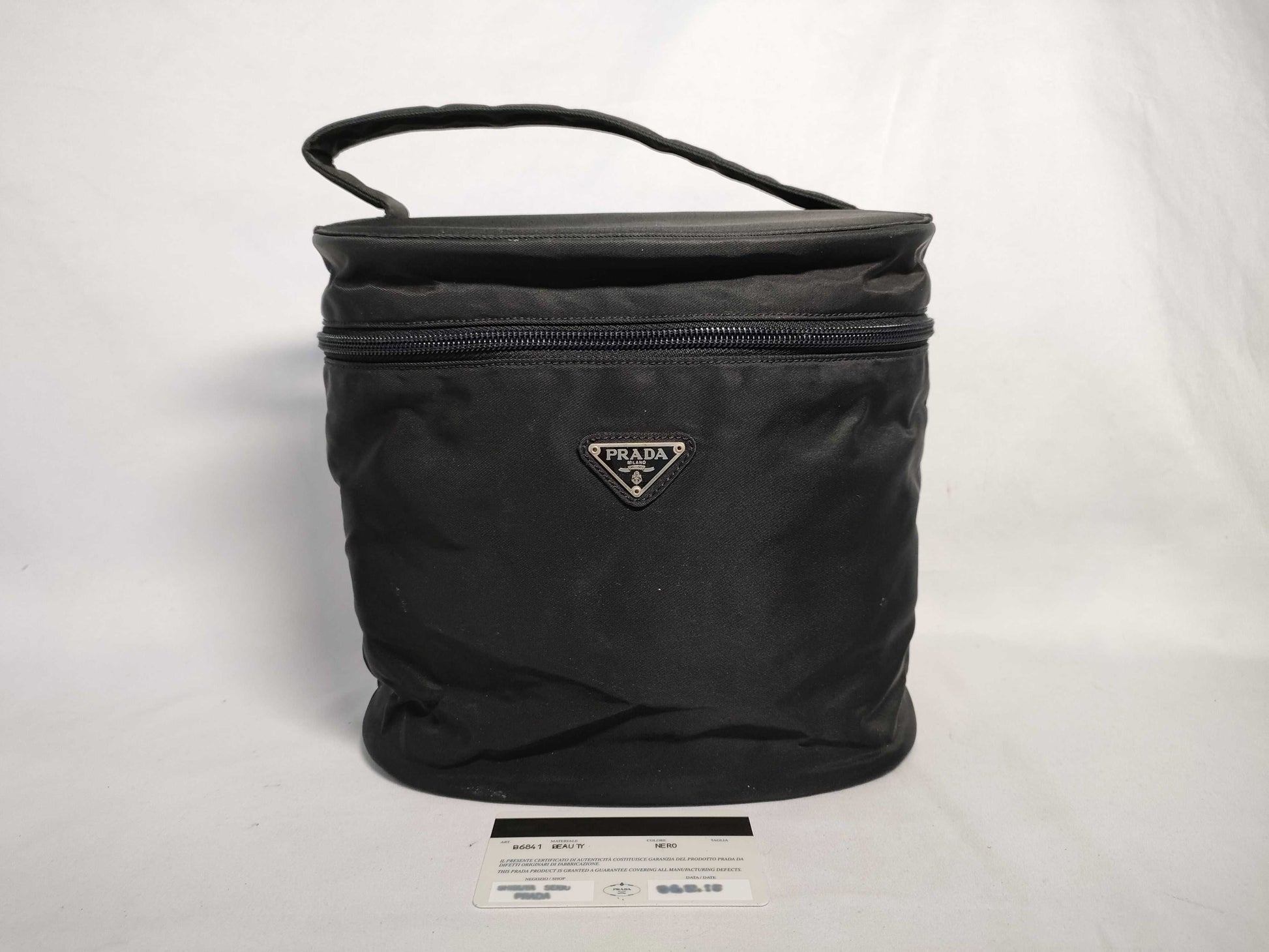 PRADA Nylon Prada Cosmetic Pouch Handbag