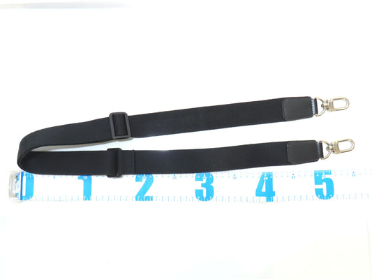 LOUIS VUITTON LOUIS VUITTON Canvas Black Shoulder Strap with Logo