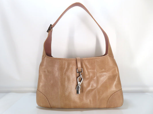 GUCCI Gucci 28628 Jackie Lizard Shoulder Bag Bag