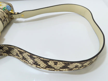 GUCCI GUCCI Sherry Line Python Sylvie Flower Embroidery 2-Way Shoulder Bag 421882 Shoulder Bag