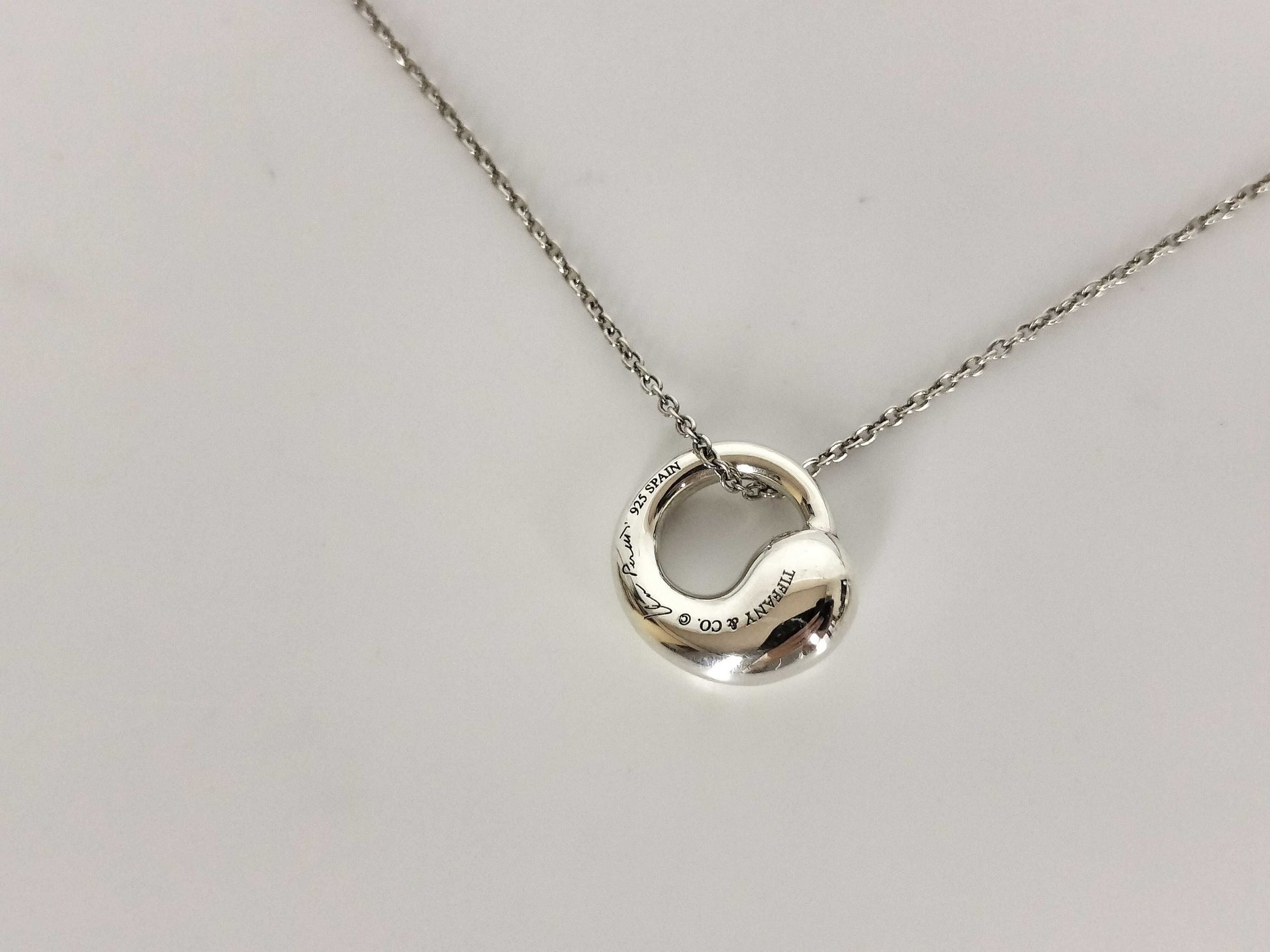Tiffany & Co. Eternal Circle Tiffany Necklace Eternal Elsa Peretti Ag925 Necklace