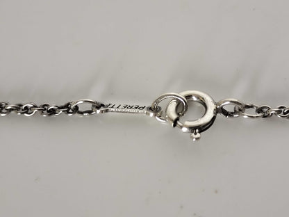 Tiffany & Co. Open Heart Tiffany Necklace, Large Open Heart, Ag925 Necklace