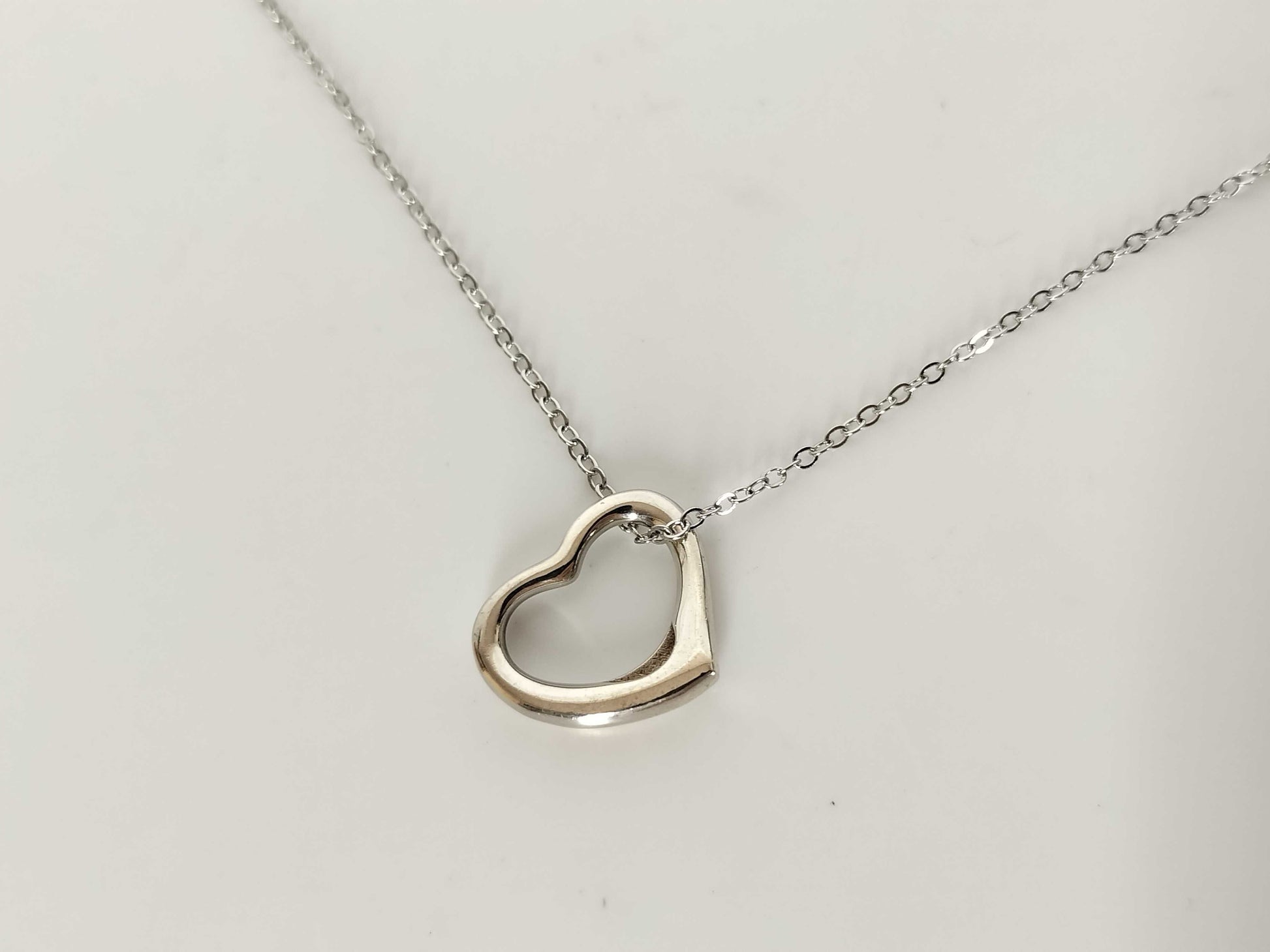 Tiffany & Co. Open Heart Tiffany Necklace Open Heart Ag925 Necklace