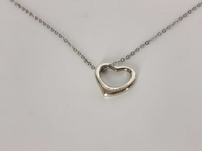 Tiffany & Co. Open Heart Tiffany Necklace Open Heart Ag925 Necklace