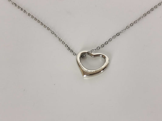 Tiffany & Co. Open Heart Tiffany Necklace Open Heart Ag925 Necklace