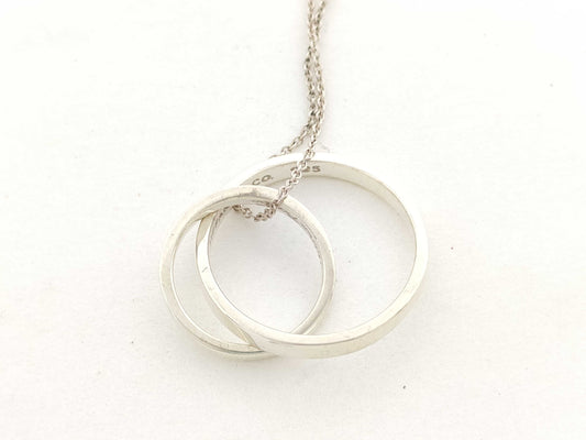 Tiffany & Co. Narrow Interlocking Circle 925 5.4g Necklace
