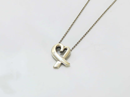 Tiffany & Co. Loving Heart Tiffany Necklace Loving Heart Paloma Picasso Ag925 Necklace