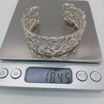 Tiffany & Co. Tiffany Olive Leaf Bangle, AG925, 28.7g, Bracelet/Bangle