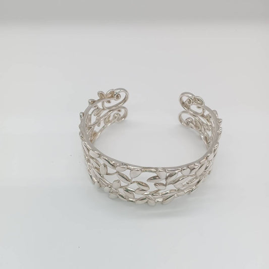 Tiffany & Co. Tiffany Olive Leaf Bangle, AG925, 28.7g, Bracelet/Bangle