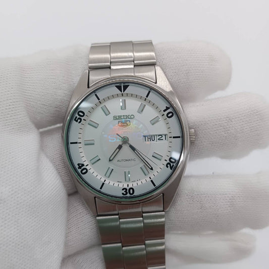 SEIKO Seiko Five 72S6-0090 810929 White Dial Automatic Men's Watch
