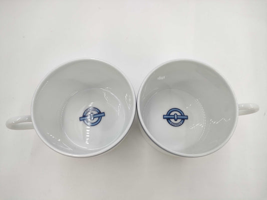 HERMES Chaine d'Ancre Cup and Saucer Set of 2
