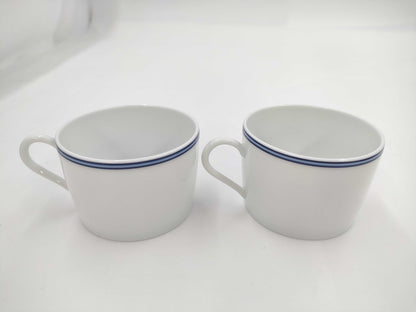 HERMES Chaine d'Ancre Cup and Saucer Set of 2