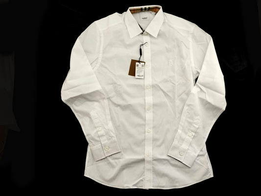 BURBERRY Long Sleeve Shirt Blouse White M Shirt