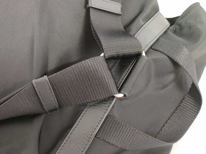 PRADA Nylon Prada Backpack Black Nylon x Saffiano Backpack