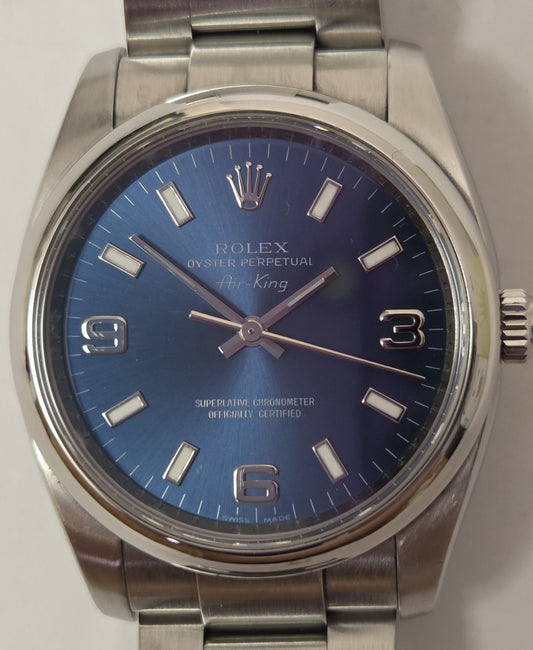 ROLEX 114200 Z904436 Blue Dial Men's Watch