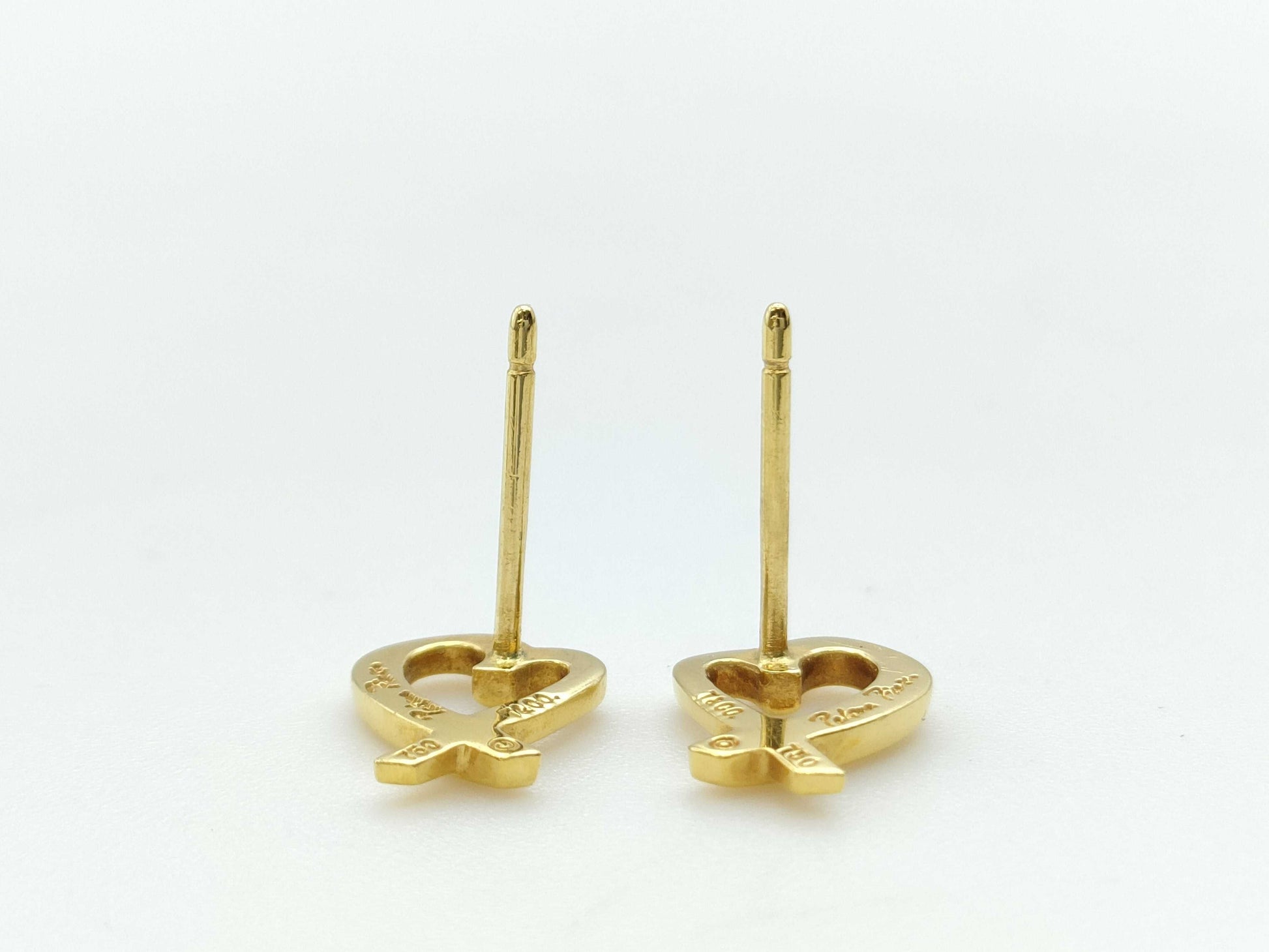 Tiffany & Co. Loving Heart YG 750 1.9g Earrings 