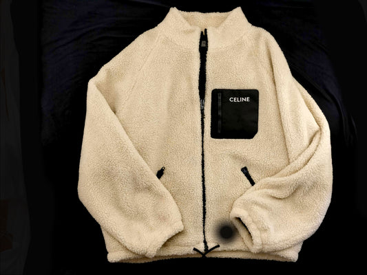 CELINE Loose Jacket Jersey Fleece L Jacket