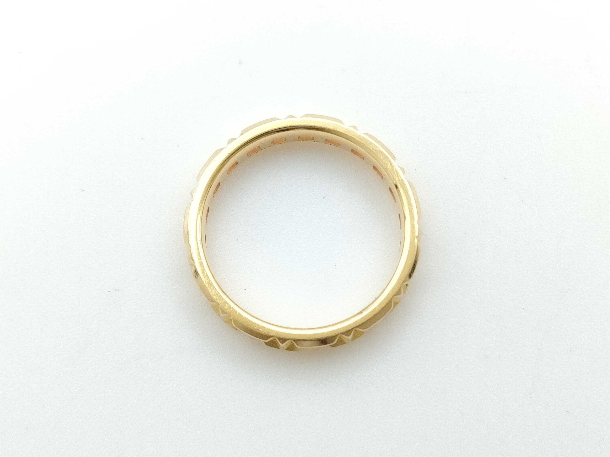 Tiffany & Co. T True Narrow Yellow Gold Au750 2.8g Ring 