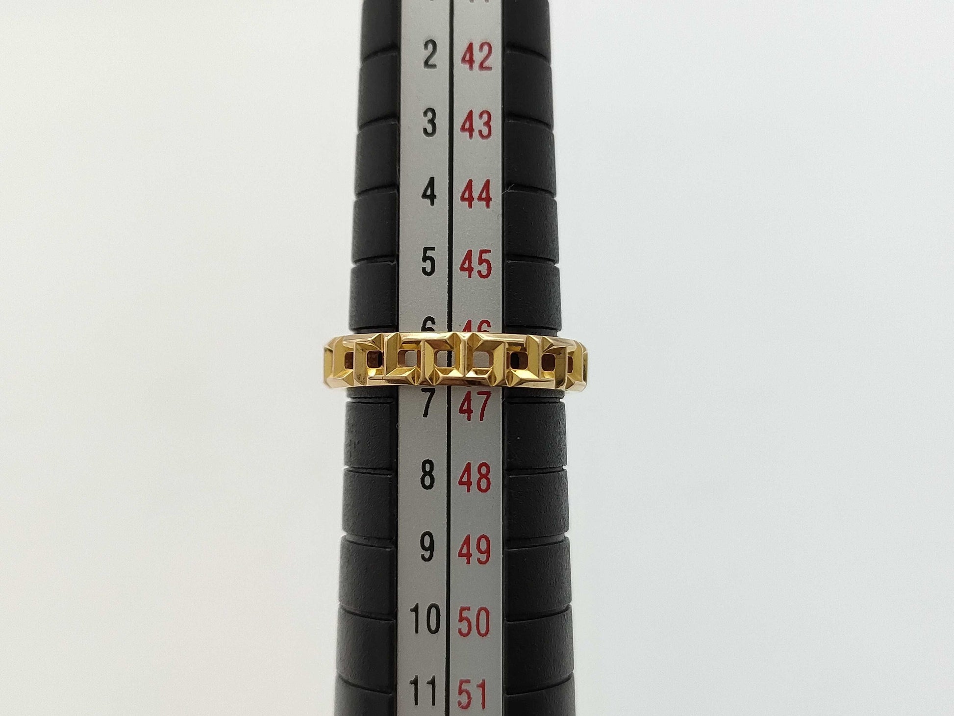Tiffany & Co. T True Narrow Yellow Gold Au750 2.8g Ring 