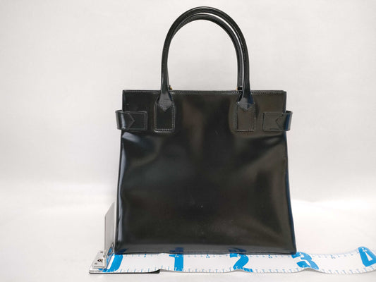GUCCI Batent Leather Shoulder Bag, Black, 000.1113.0503, Handbag