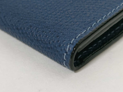 Valextra Business Card Case, Soft Calfskin, Navy. Card Case, Pass Case, Business Card Holder