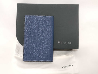 Valextra Business Card Case, Soft Calfskin, Navy. Card Case, Pass Case, Business Card Holder