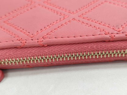 CHANEL Mini Pouch Leather Pink Pouch