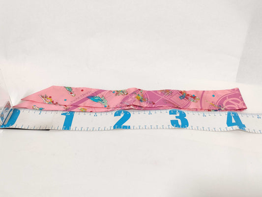 HERMES Twilly Ex-Libris Parisienne 100% Silk Scarf Pink/Multicolor
