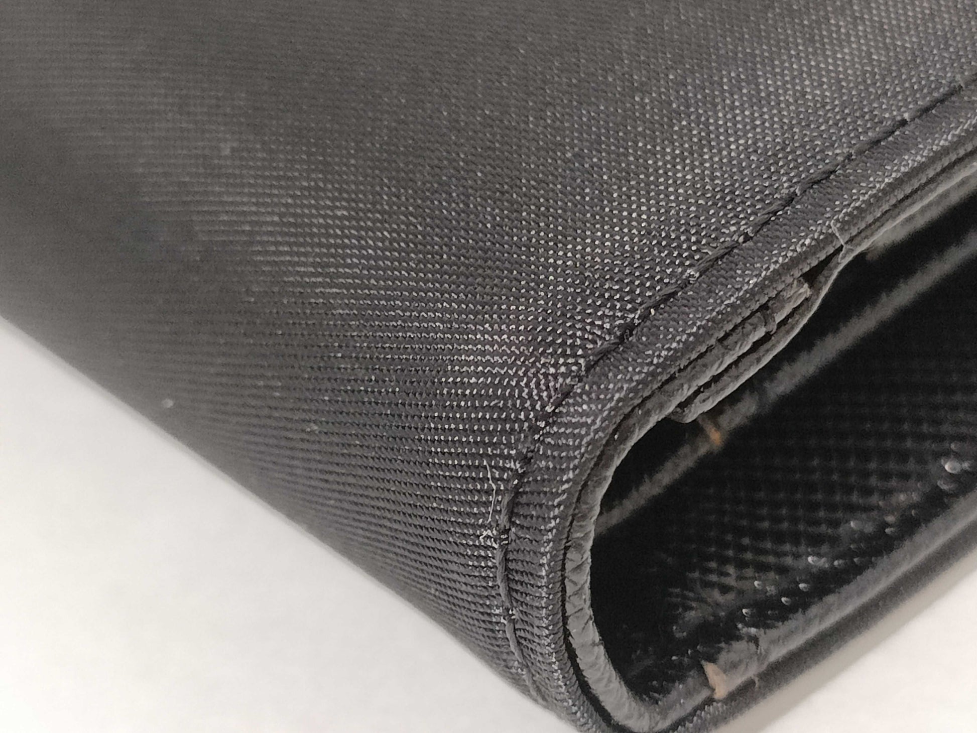 PRADA Prada Tri-fold Long Wallet Nylon Black B2811 Wallet